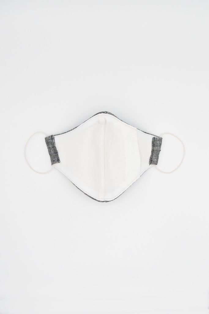 organic cotton naturally dyed with plants fitted face mask with natural rubber elastic