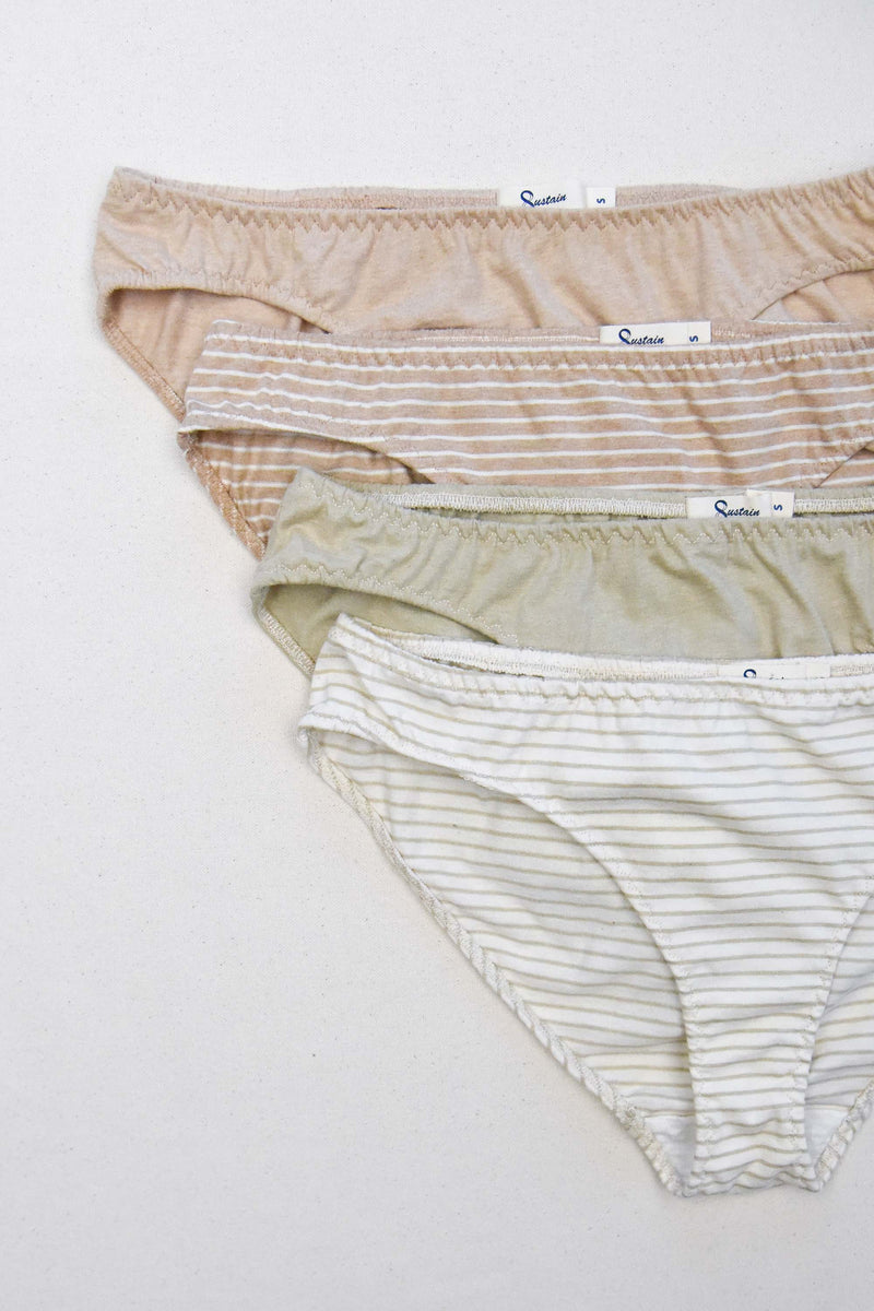 Undyed Organic Low Rise Panties – Sustain by Kat
