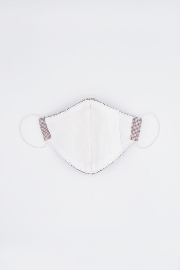 organic cotton naturally dyed with plants fitted face mask with natural rubber elastic