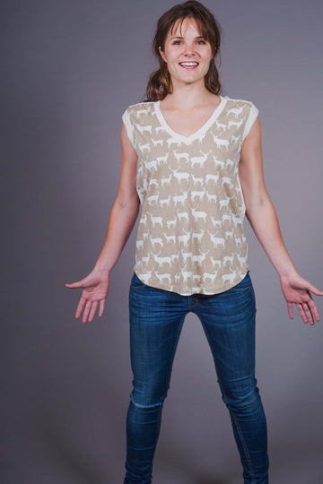 unbleached GOTS certified organic cotton women's tank top shirt
