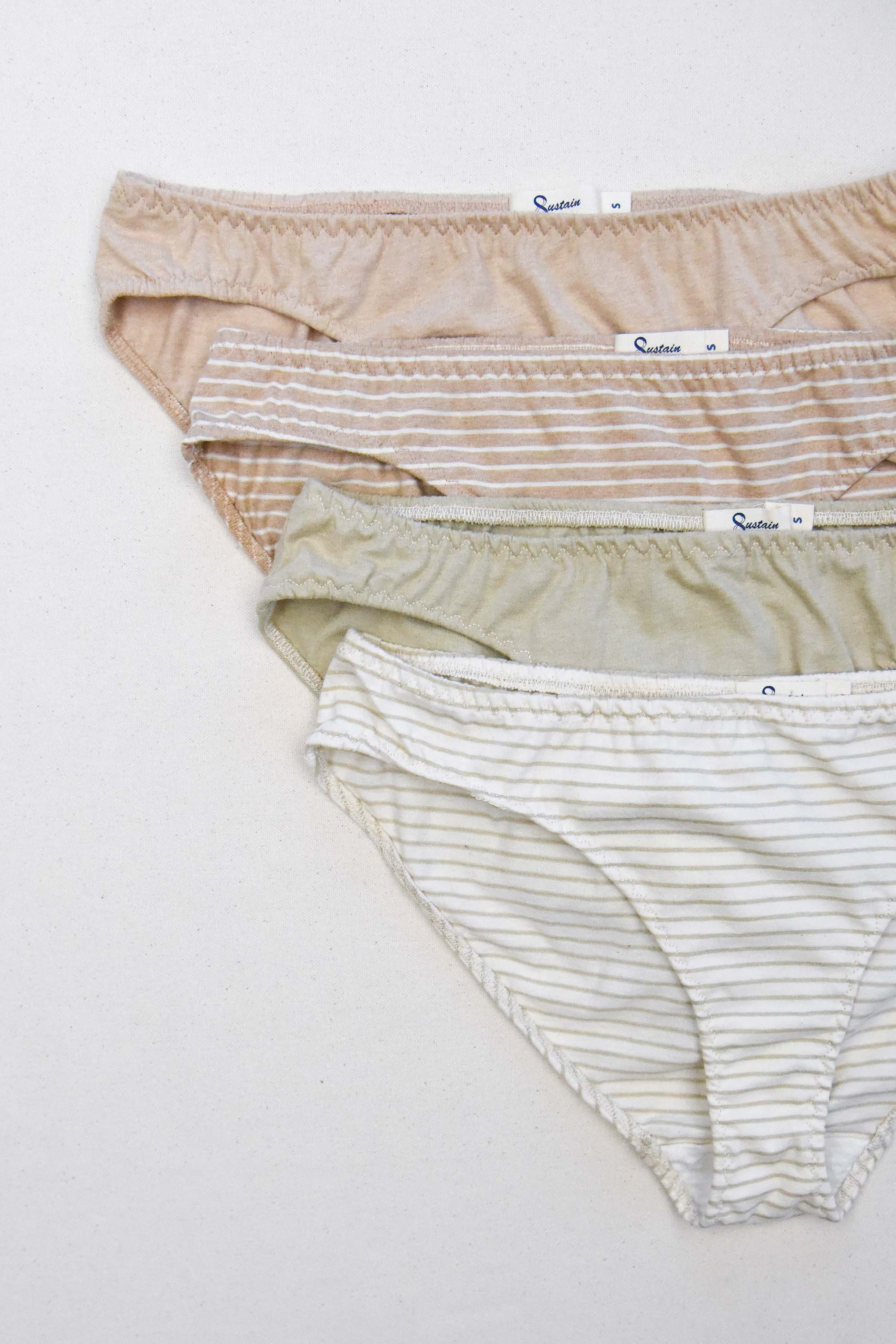 Low-rise underwear in organic cotton