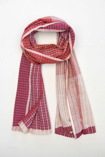 ethically made organic cotton scarf plant dyed with madder root